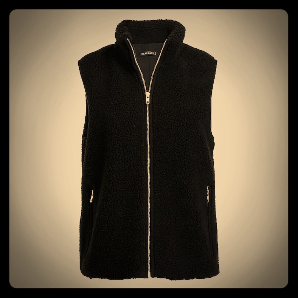 Jcrew factory teddy plush vest